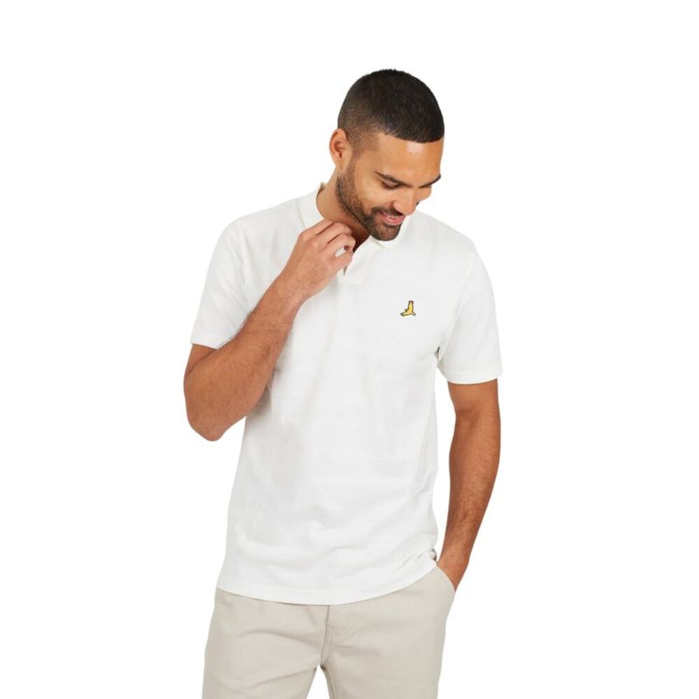 Brave Soul Mens Polo Shirt / Off White